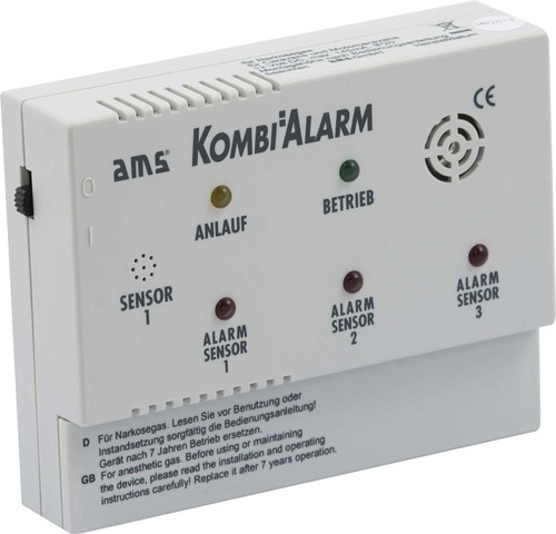 Ams kombialarm narkosegas - kombialarm, +